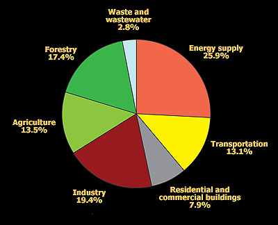 Causes Of Climate Change Pie Chart