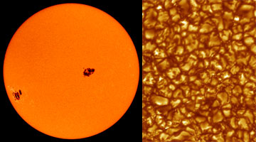 Sun's surface image gallery